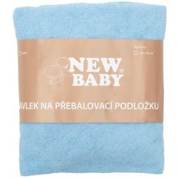 New Baby Návlek na podložku modrý 50 x 70