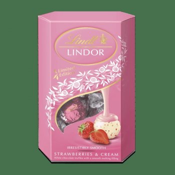 Lindt LINDOR Jahody a Smetana 200 g