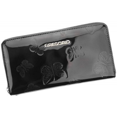Gregorio luxusní černá dámská kožená peněženka v dárkové krabičce – Zboží Mobilmania