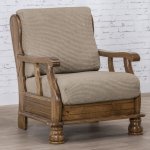 Nueva Textura potah na křeslo s dřevěnými rukojeťmi Niagara oříškový 50 - 80 cm – Zboží Mobilmania