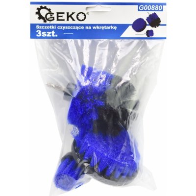 Sada čistících kartáčů na vrtačku 3 ks, Geko G00880 – Zboží Dáma