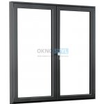 OKNOSTYL.cz REHAU Smartline+ dvoukřídlé Bílá/Antracit 170 x 208 cm – Hledejceny.cz