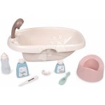 Smoby Vanička s nočníkem Bath Set Natur D'Amour Baby Nurse s kosmetikou a 8 doplňků pro 42 cm panenku – Zboží Dáma