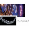 Vánoční osvětlení CITY SR-059914 3D Girlanda BOA s FLASH efektem studená bílá studená bílá 1 m bílý kabel