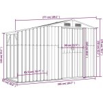 Nábytek XL 364518 277 x 93 x 179 cm antracitová – Hledejceny.cz