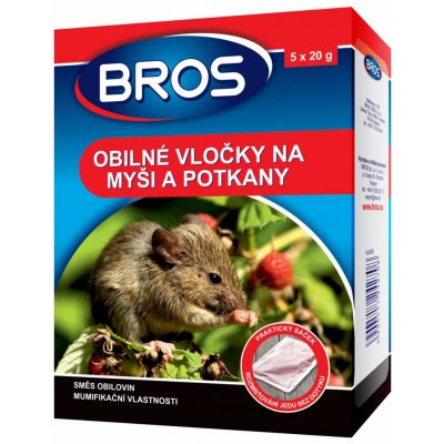 BROS obilné vločky na myši, krysy a potkany 5x20 g