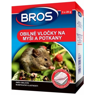 BROS obilné vločky na myši, krysy a potkany 5x20 g – Hledejceny.cz