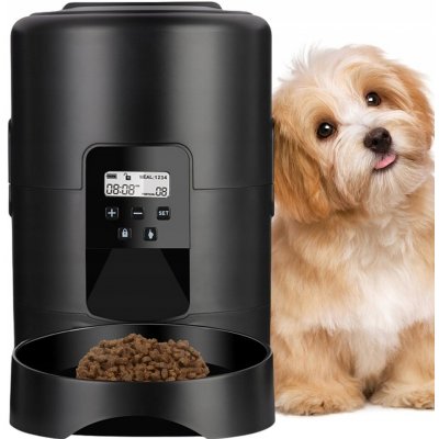 PetiGIO Automatický dávkovač krmiva z plastu 3,5 l – Zbozi.Blesk.cz