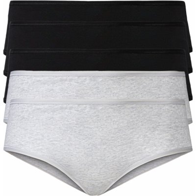 esmara Dámské kalhotky 5 kusů černá světle šedá – Hledejceny.cz