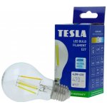 Tesla LED žárovka FILAMENT RETRO BULB, E27, 4,2W, 230V, 470lm, 25 000h, 4000K denní bílá, 360st,čirá – Hledejceny.cz