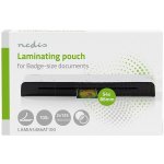 NEDIS laminovací fólie/ na vizitky/ 125 mic/ rozměr 54 x 86 mm/ transparentní/ 100 pack – Zboží Živě