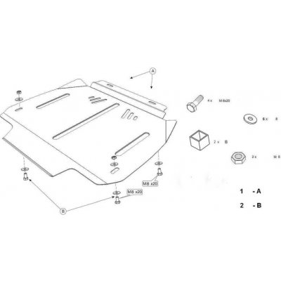 Kryt pod převodovku AUDI A4 B7 Sedan (8EC) - Plech - 8595698039606 – Hledejceny.cz