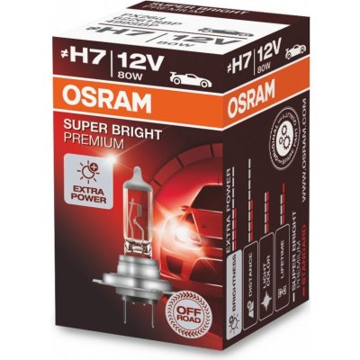 Osram Off Road Super Bright Premium H7 PX26d 12V 80W