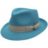 Klobouk crushable letní klobouk Trilby Mayser Maleo UV faktor 80 tyrkysový