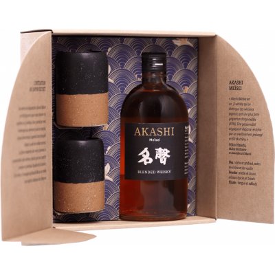 Akashi Meisei 40% 0,5 l (dárkové balení 2 sklenice) – Hledejceny.cz