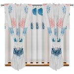 Fliying Záclona se závěsem Adina bílá/modrá, 400x160 cm – Hledejceny.cz