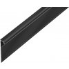 Podlahová lišta Acara soklová lišta Standard AP36 PVC černá 50 mm 2,5 m