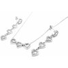 Steel Jewelry Souprava Náhrdelník náušnice SRDCE Chirurgická ocel SET231268