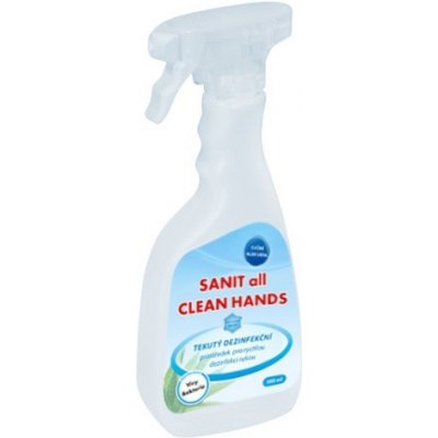 Sanit all Clean Hands dezinfekční prostředek na ruce rozprašovač 500 ml