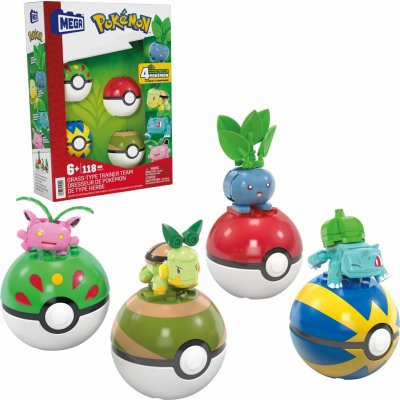 Mega Bloks Pokémoni Typ Travní s Pokébally 118 ks – Sleviste.cz