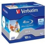 Verbatim BD-R SL 25GB 6x, printable, jewel, 10ks (43713) – Hledejceny.cz