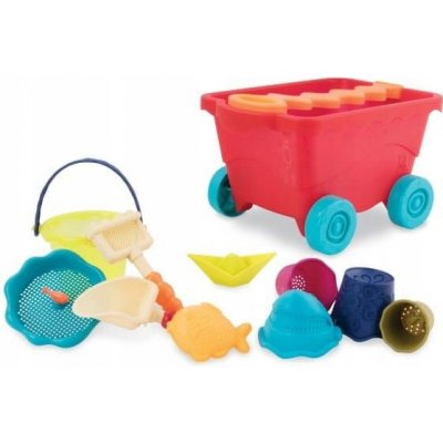 B.toys Vozík na příslušenství Wavy-Wagon červený – Zboží Mobilmania