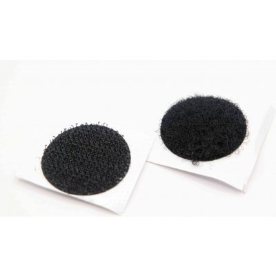 Nalepovací suchý zip - kolečko - černá - průměr 2,5 cm – Zboží Dáma