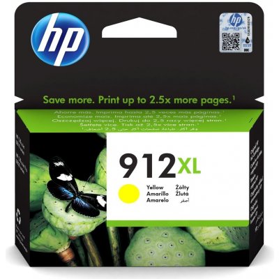 HP 912XL originální inkoustová kazeta žlutá 3YL83AE – Hledejceny.cz