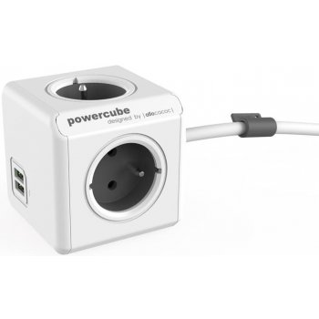 PowerCube Extended USB 3 m šedá