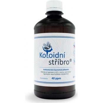 Koloidní stříbro koloidní stříbro Plastové lahve 40 ppm 500 ml