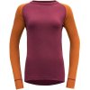 Dámské sportovní tričko Devold Expedition merino 235 Shirt Beetroot/flame vínová