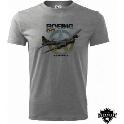 Triko Striker Letoun Boeing B-17 šedé – Zboží Dáma