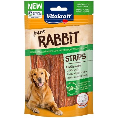 Vitakraft Pure Rabbit 80 g králičí plátky +dárek Vitakraft Boony Bits small 15 g – Zboží Mobilmania