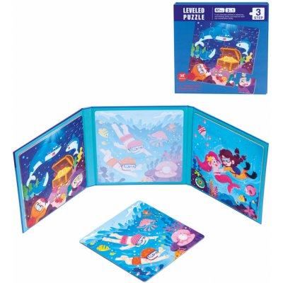 Bino Magnetické puzzle 3v1 mořský svět – Zboží Mobilmania