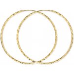Gemmax Jewelry zlaté kruhy diamantový brus žluté zlato GLEYN506358 – Zboží Mobilmania