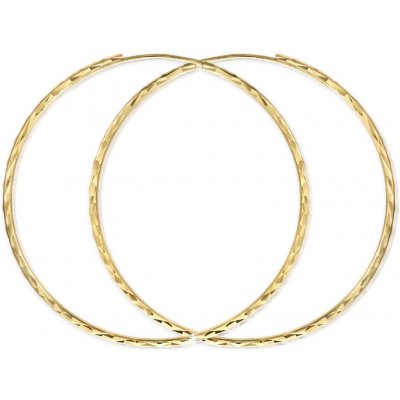 Gemmax Jewelry zlaté kruhy diamantový brus žluté zlato GLEYN506358 – Zboží Mobilmania