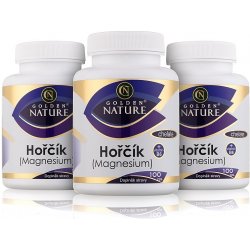 Golden Nature 2+1 Magnesium Hořčík Chelate+Vitamin B6 300 kapslí