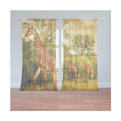 Sablio Záclony Žirafy: 2ks 150x250cm – Hledejceny.cz
