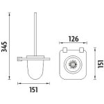 Nimco Bormo Toaletní WC kartáč BR X3-94WN-26 – Hledejceny.cz