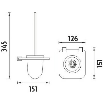 Nimco Bormo Toaletní WC kartáč BR X3-94WN-26 – Hledejceny.cz