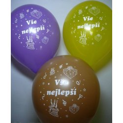 Globos Balónek Vše nejlepší mix 12 C