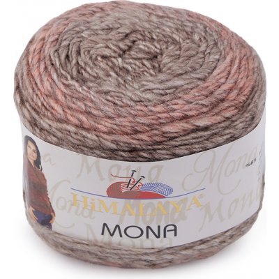 Pletací příze Himalaya Mona 100 g, střední, 1 (220102) béžová – Zboží Mobilmania