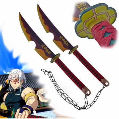Chladné Zbraně Ninchirin Katany "TENGEN UZUI" Demon Slayer - pár – Zboží Mobilmania