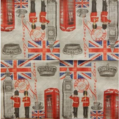 Ambiente ubrousky London time 33x33cm