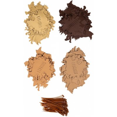 Anareus balení 3D maskovacích listů SilkLeaf malé 25 ks Hnědá – Zboží Dáma