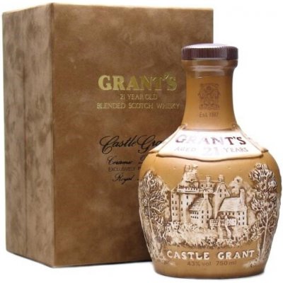 Grants Castle Grant Ceramic Decanter 21y 43% 0,75 l (kazeta) – Hledejceny.cz