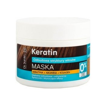 Dr. Santé Keratin hloubkově regenerační a výživná maska pro křehké vlasy bez lesku Keratin, Arginine and Collagen 300 ml