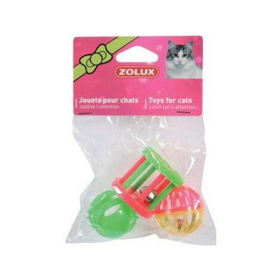 ZOLUX Hračka pro kočku - Sada 3 hraček růžových 4 cm – Zboží Mobilmania