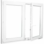 ALUPLAST Plastové okno dvoukřídlé bílé 160x120 – Zboží Mobilmania