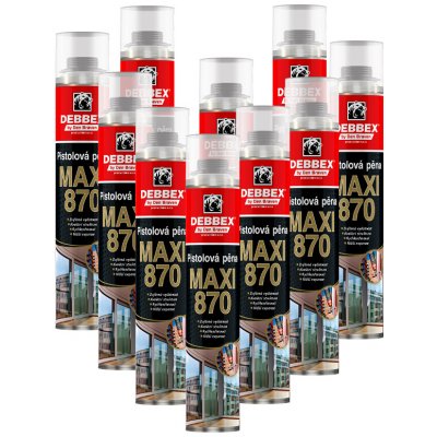 DEBBEX Pistolová pěna MAXI 870 ml 12 ks – Zbozi.Blesk.cz